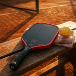 Alpha 16mm on a courtside bench at golden hour